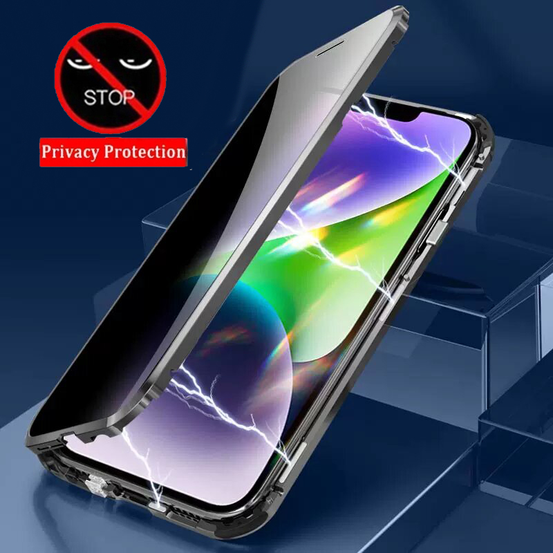 Full Lens Protection Phone Cas - Anti Spy Privacy Glass Case 评论和价格