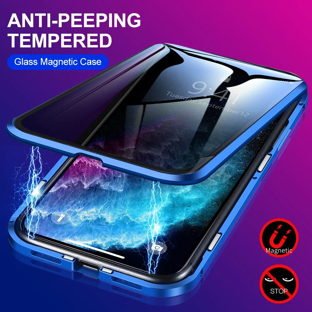 Full Lens Protection Phone Cas - Anti Spy Privacy Glass Case 评论和价格