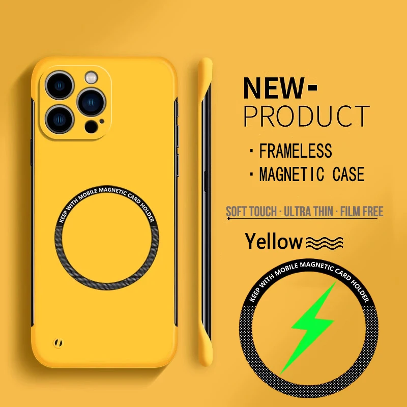 For Magsafe Magnetic Frameless - Ultra Thin Frameless Phone Cover 评论和价格