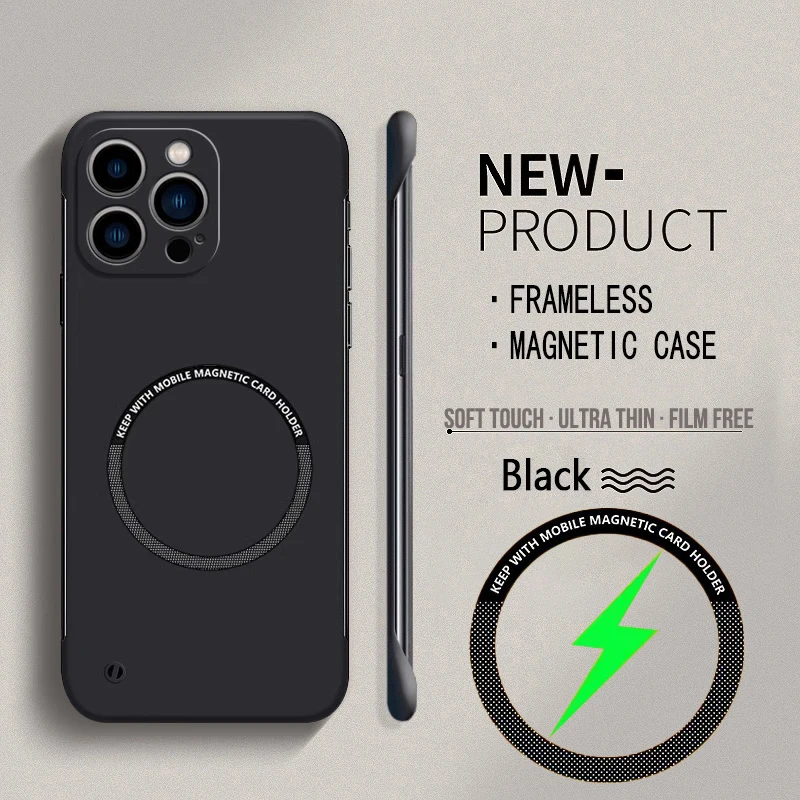 For Magsafe Magnetic Frameless - Ultra Thin Frameless Phone Cover 评论和价格