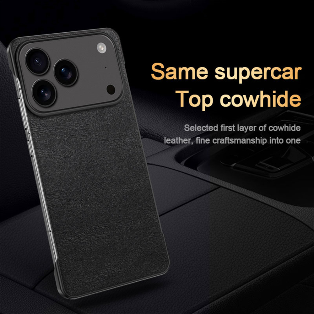 Classic Leather Ultra Thin PC  - Ultra Thin Frameless Phone Cover 评论和价格