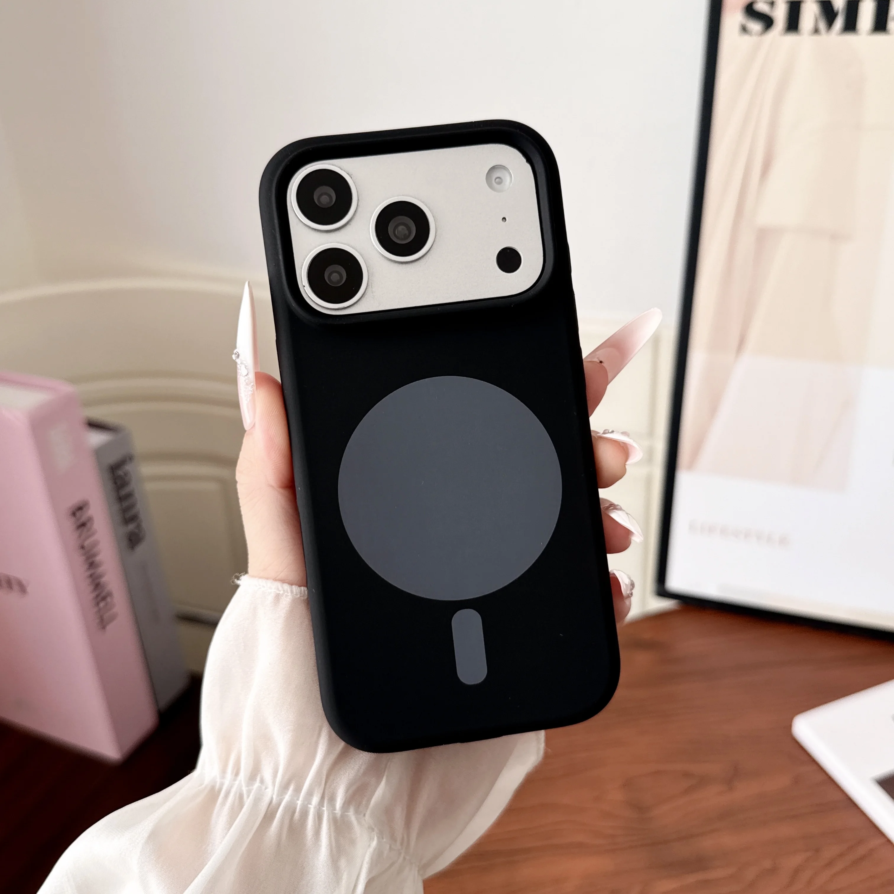 Fashion Magnetic Wireless Char - Liquid Silicone Magnetic Phone Case 评论和价格