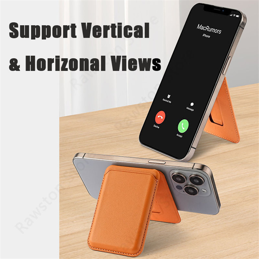 Kickstand Magnetic Leather Wal - Leather Wallet Card Holder Phone Cover 评论和价格