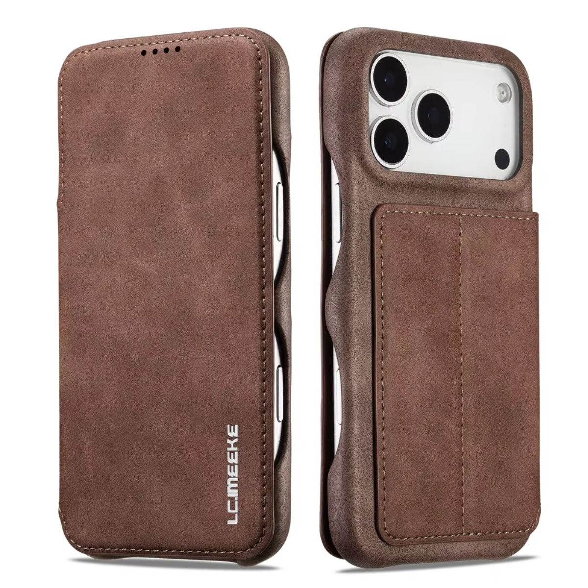 Leather Wallet Magnetic Flip C - Leather Wallet Card Holder Phone Cover 评论和价格