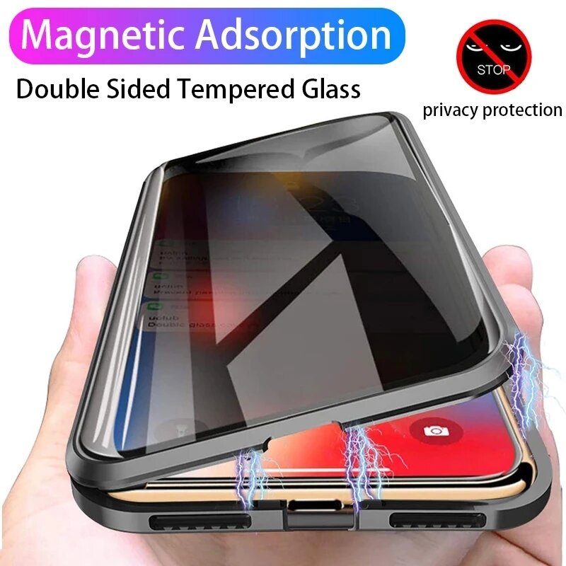 Anti Peeping Spy Magnetic Case - Anti Spy Privacy Glass Case 评论和价格