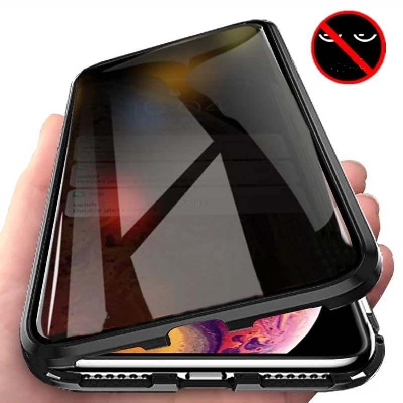 Magnetic Tempered Glass Privac - Anti Spy Privacy Glass Case 评论和价格